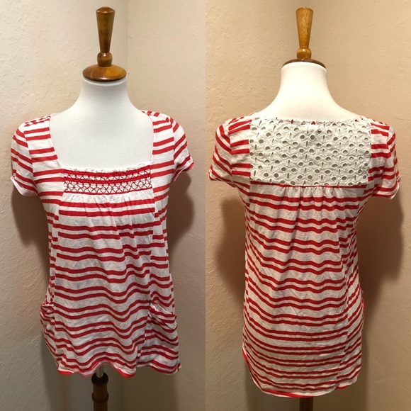 {Anthro} Meadow Rue Striped Marin Tunic - Picture 2 of 2